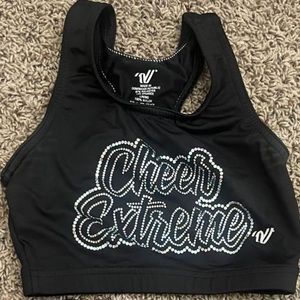 Cheer Extreme Black Sports Bra